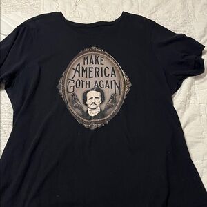 Make America Goth Again Edgar Allan Poe T-Shirt. Size 2XL